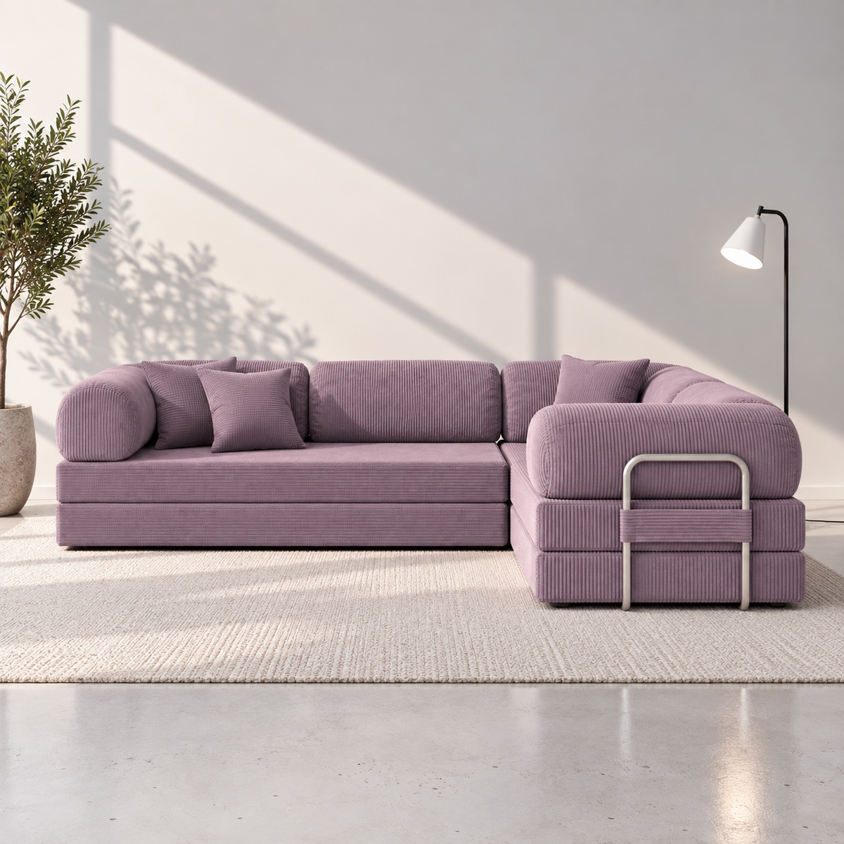 Canapé d’angle Nivo - Violet