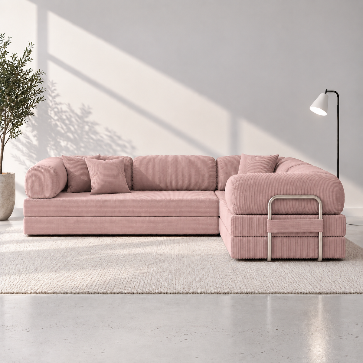 Canapé d’angle Nivo - Blush Rose