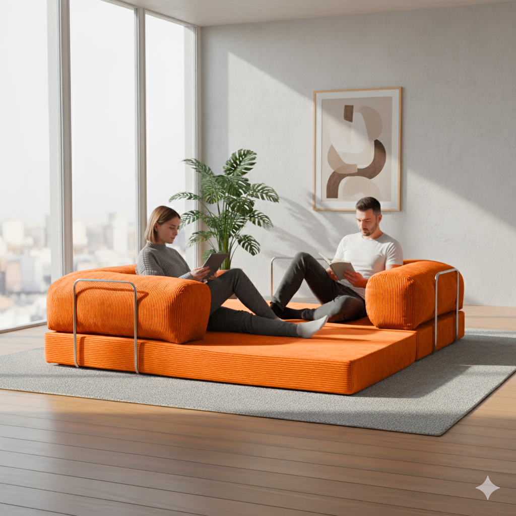 Canapé Lego - Orange