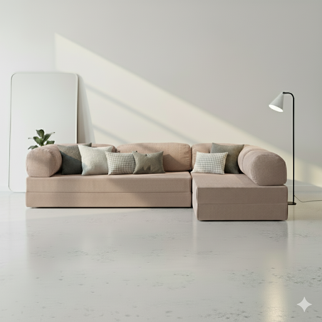 Canapé d’angle Ouvert - Pierre