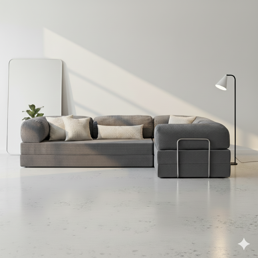 Canapé d’angle Lego - Gris Anthracite