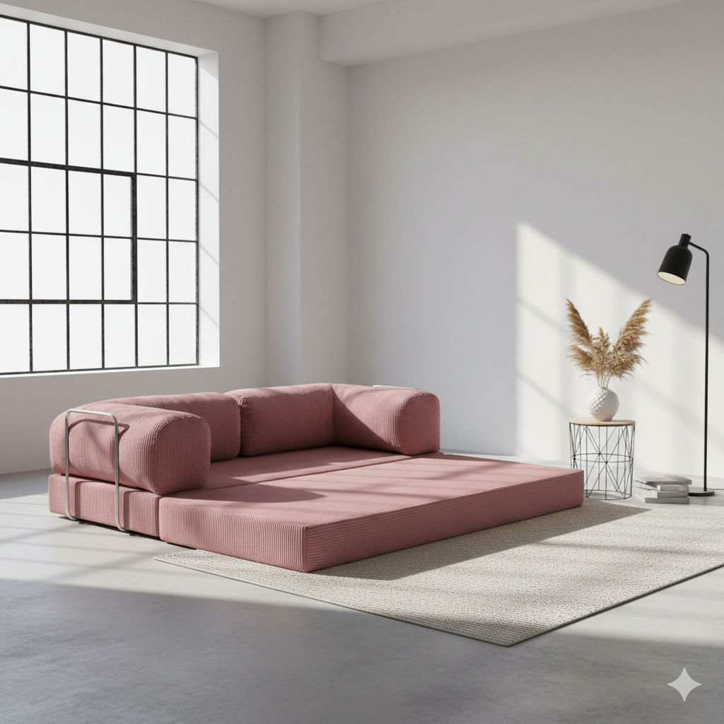 Canapé Lego - Vieux rose