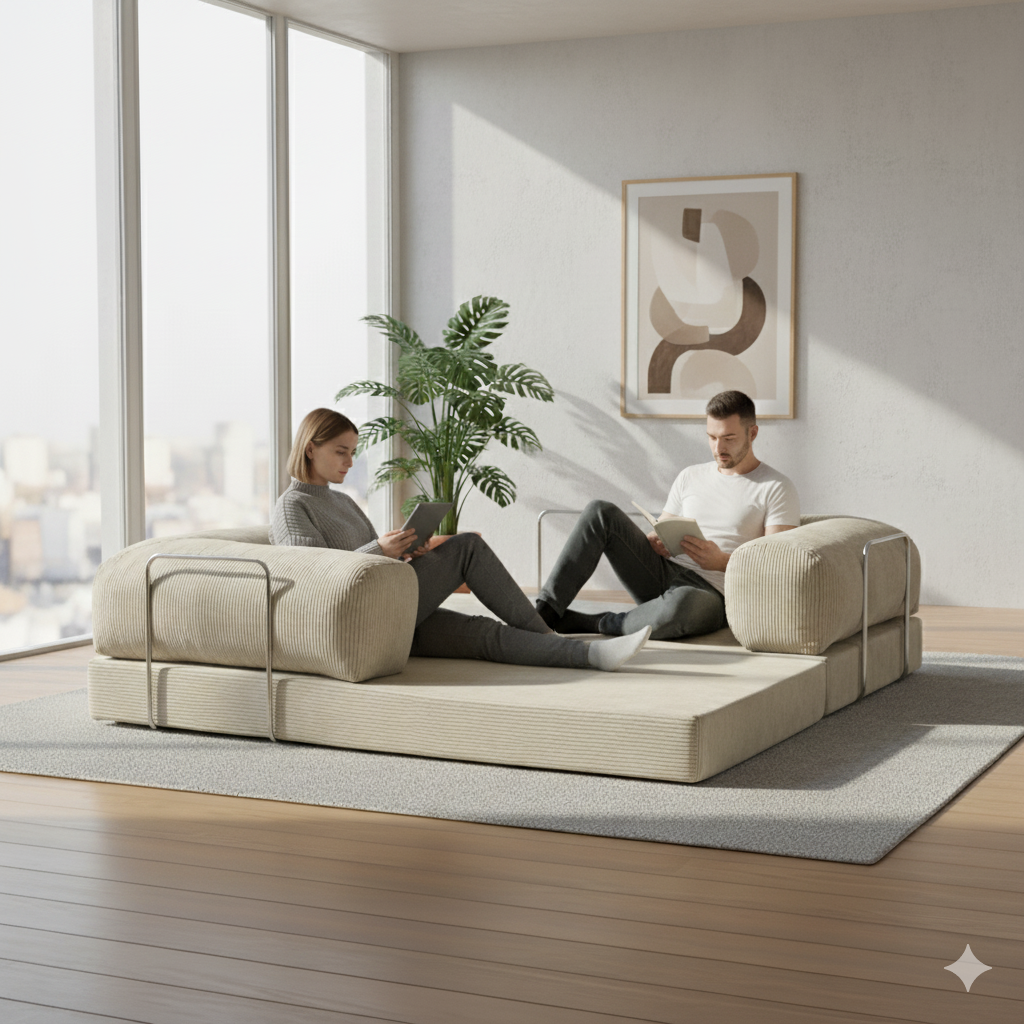 Canapé Lego - Blanc Crème