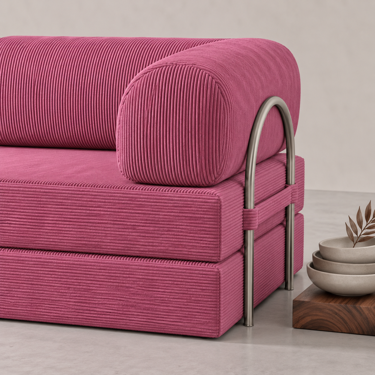 Canapé d’angle Nivo - Fuchsia