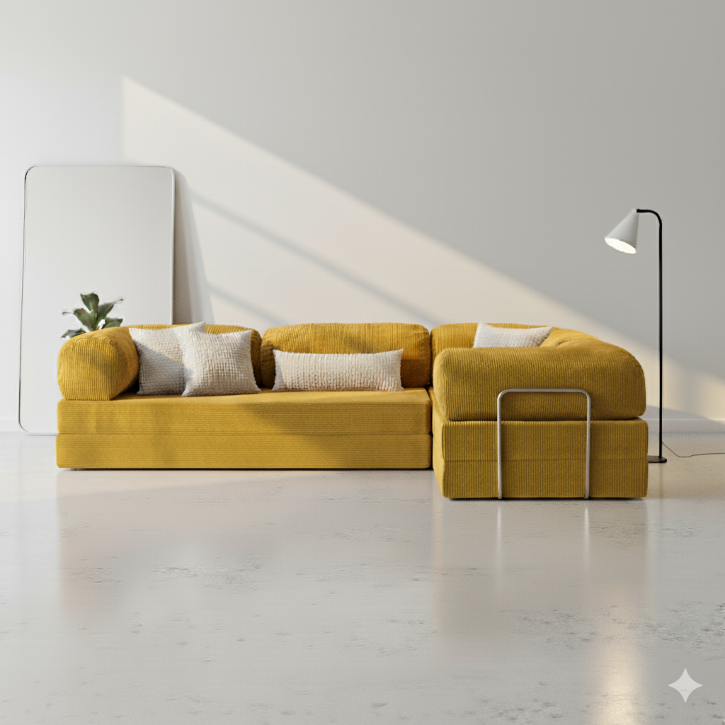 Canapé d’angle Lego - Jaune