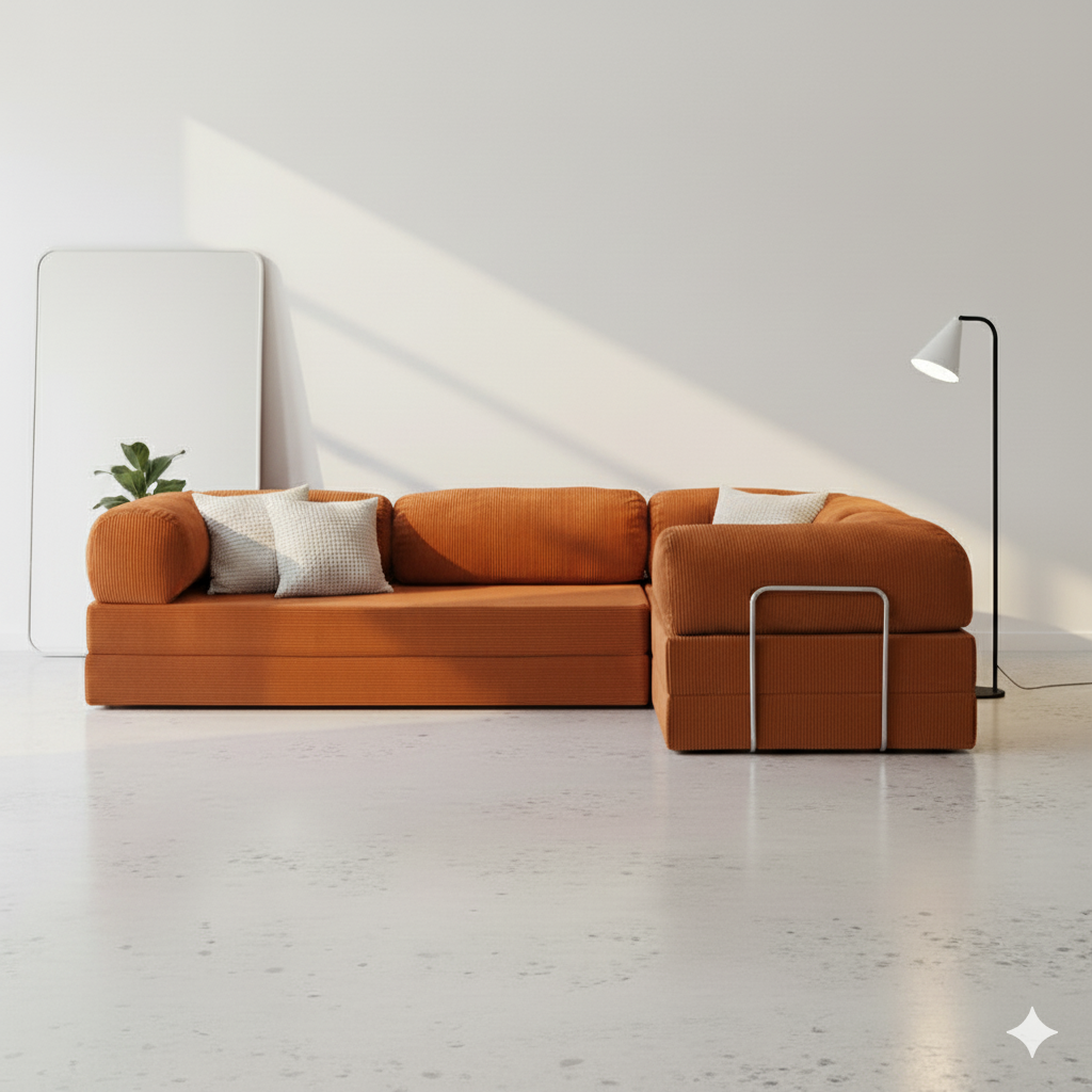 Canapé d’angle Lego - Orange