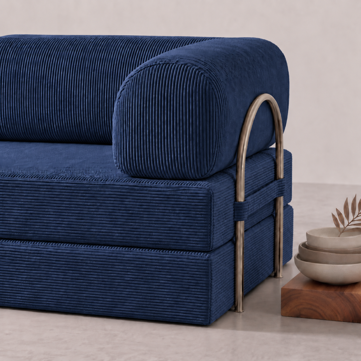Canapé d’angle Nivo - Bleu Marine