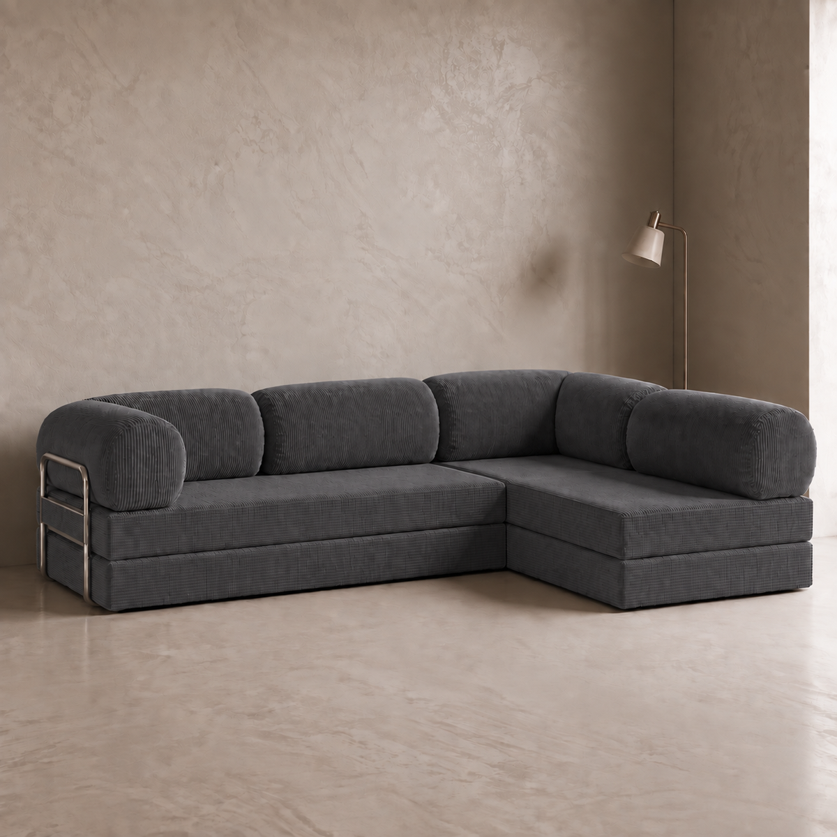 Canapé d’angle Ouvert - Anthracite